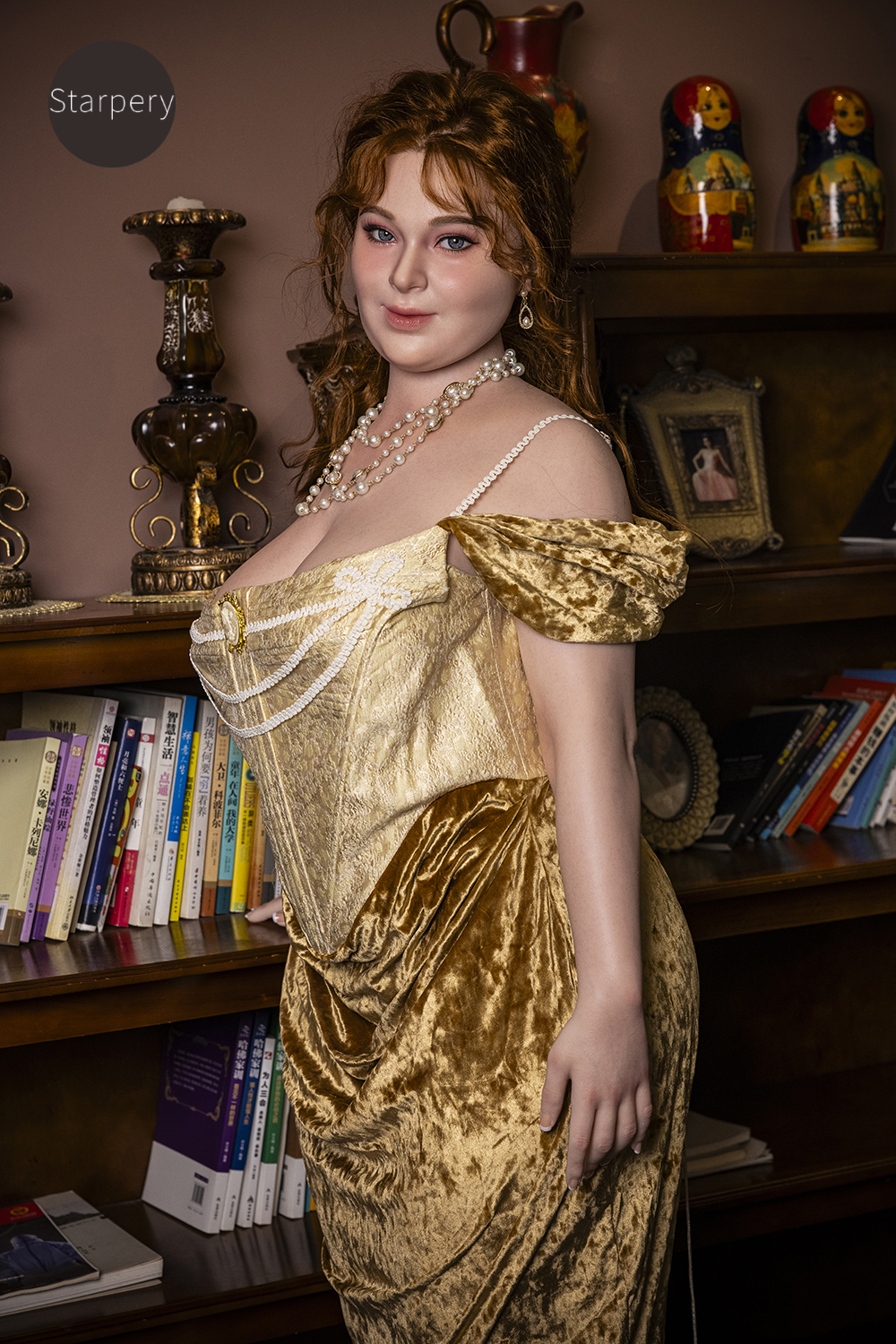 5ft3/161cm H Cup BBW Queen Sex Doll - Ivory