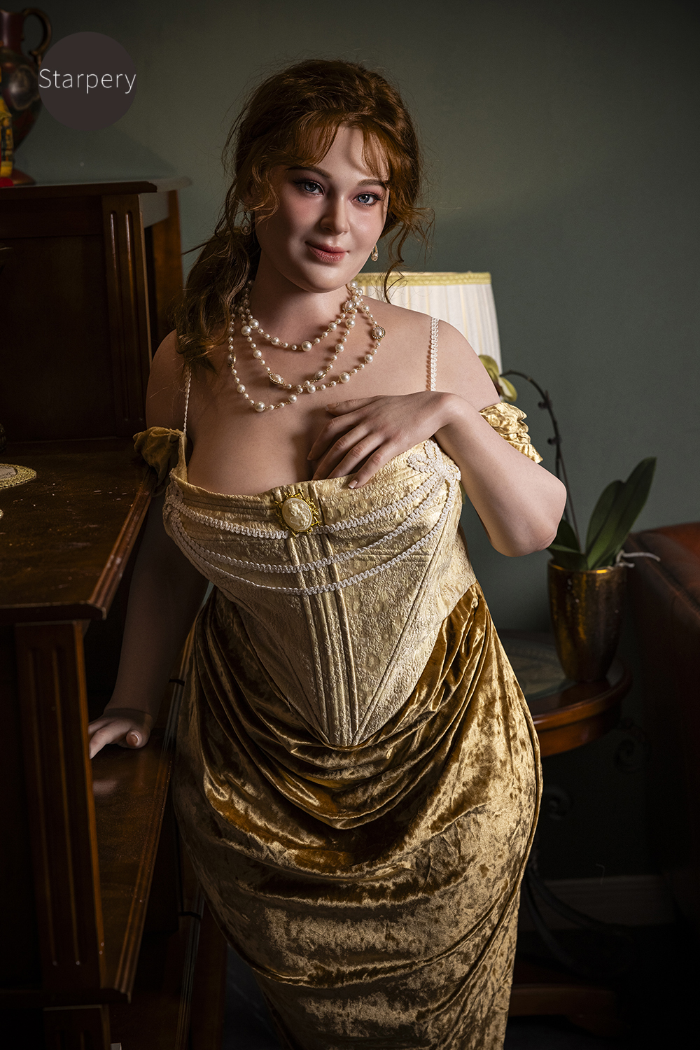 5ft3/161cm H Cup BBW Queen Sex Doll - Ivory