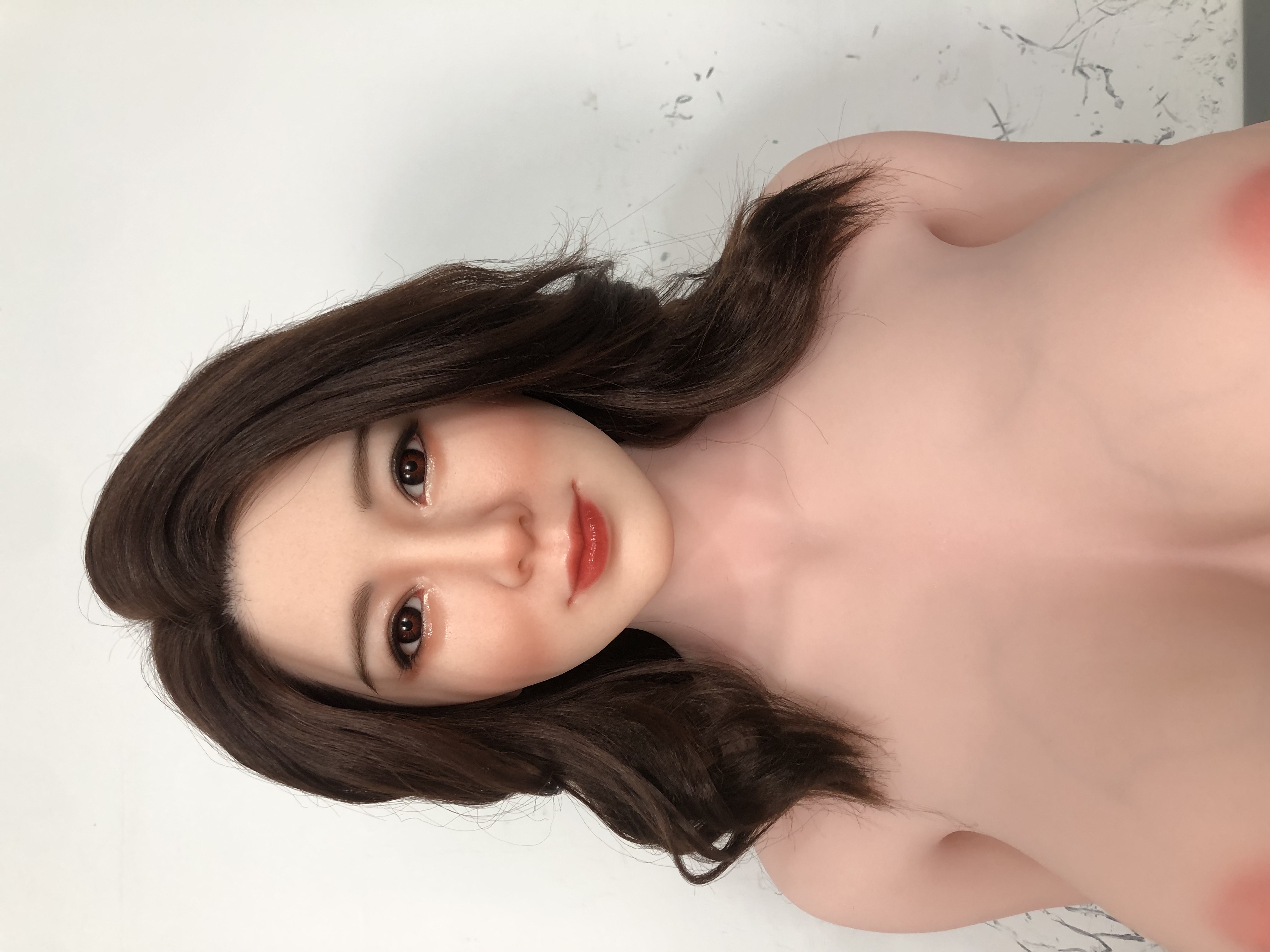 (US Stock) 5ft3/163cm G Cup Silicone Head Asian Sex Doll - Hao