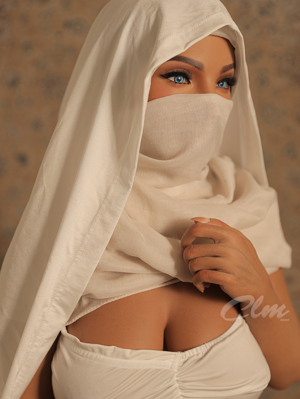 5ft2/159cm B Cup Realistic Silicone Sex Doll - Mouna