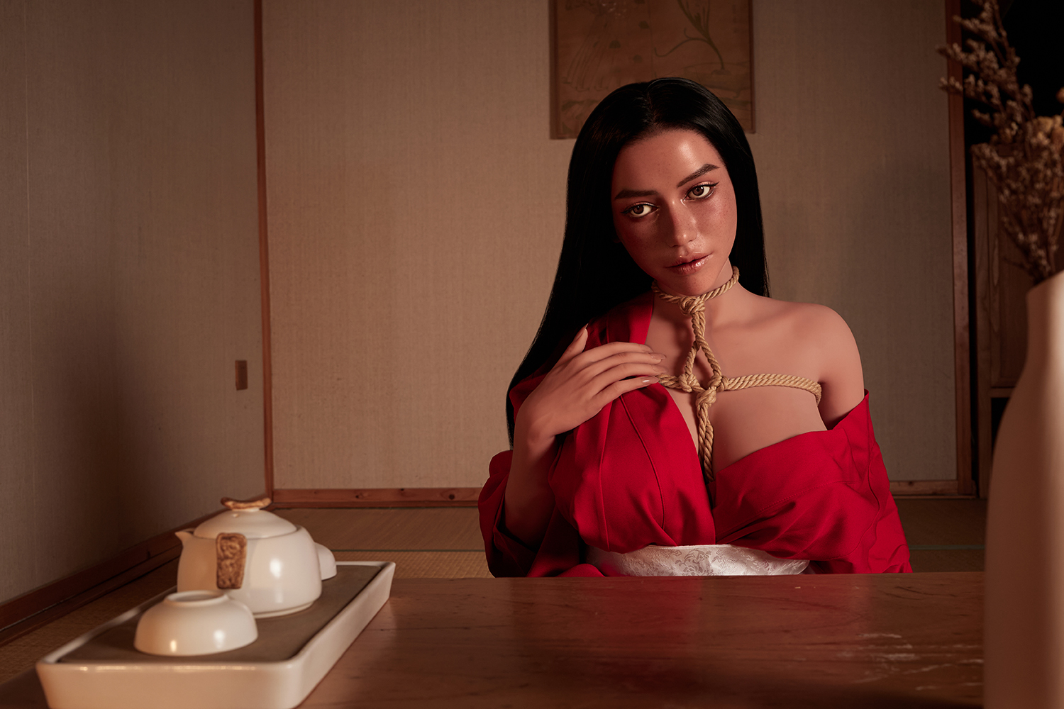 5ft/154cm L Cup Silicone Head Huge Tits Sex Doll - Tasha