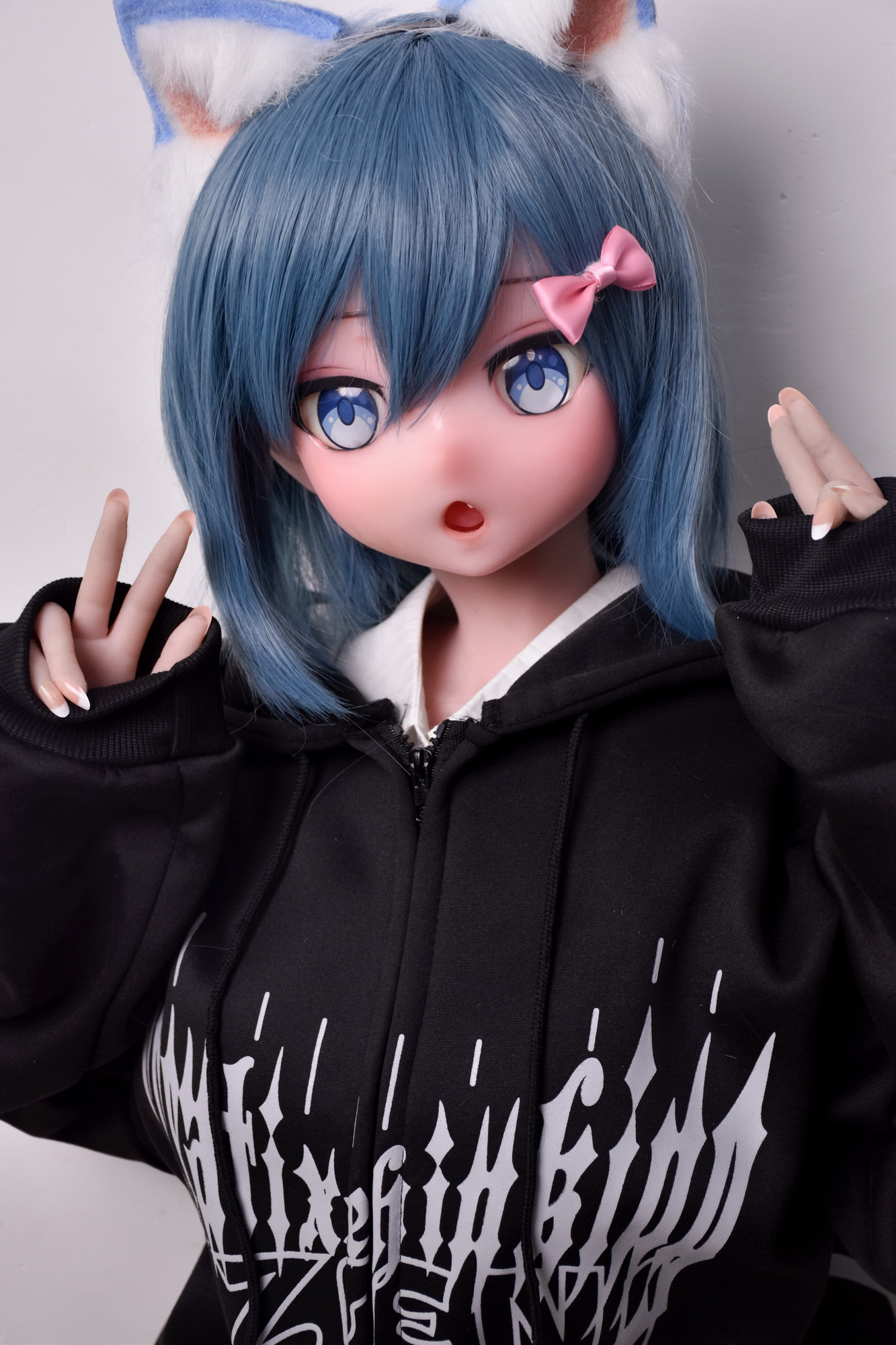 4ft9/150cm Silicone Anime Blue Short Hair Sex Doll – Amano Minami