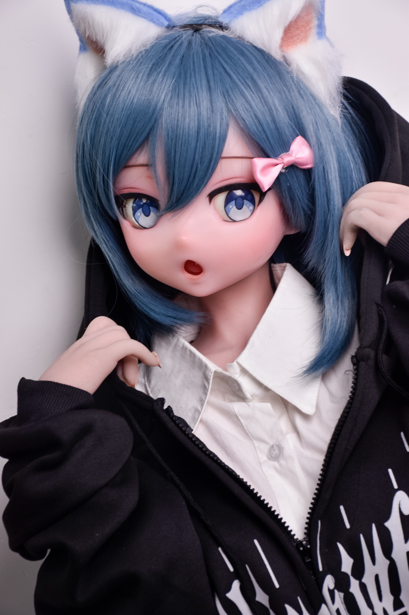 4ft9/150cm Silicone Anime Blue Short Hair Sex Doll – Amano Minami