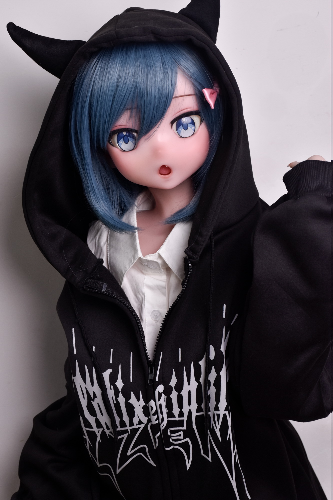 4ft9/150cm Silicone Anime Blue Short Hair Sex Doll – Amano Minami