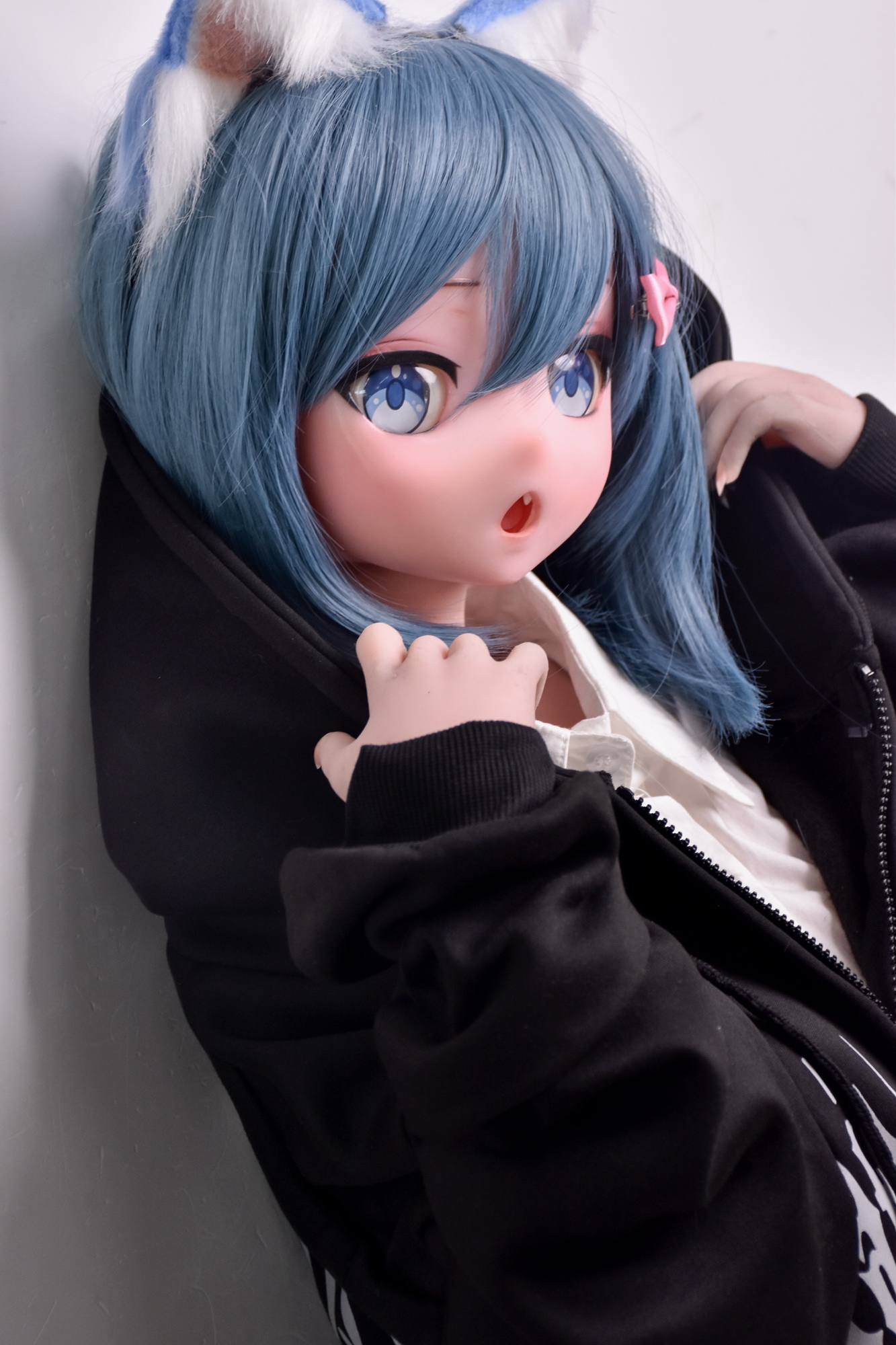 4ft9/150cm Silicone Anime Blue Short Hair Sex Doll – Amano Minami