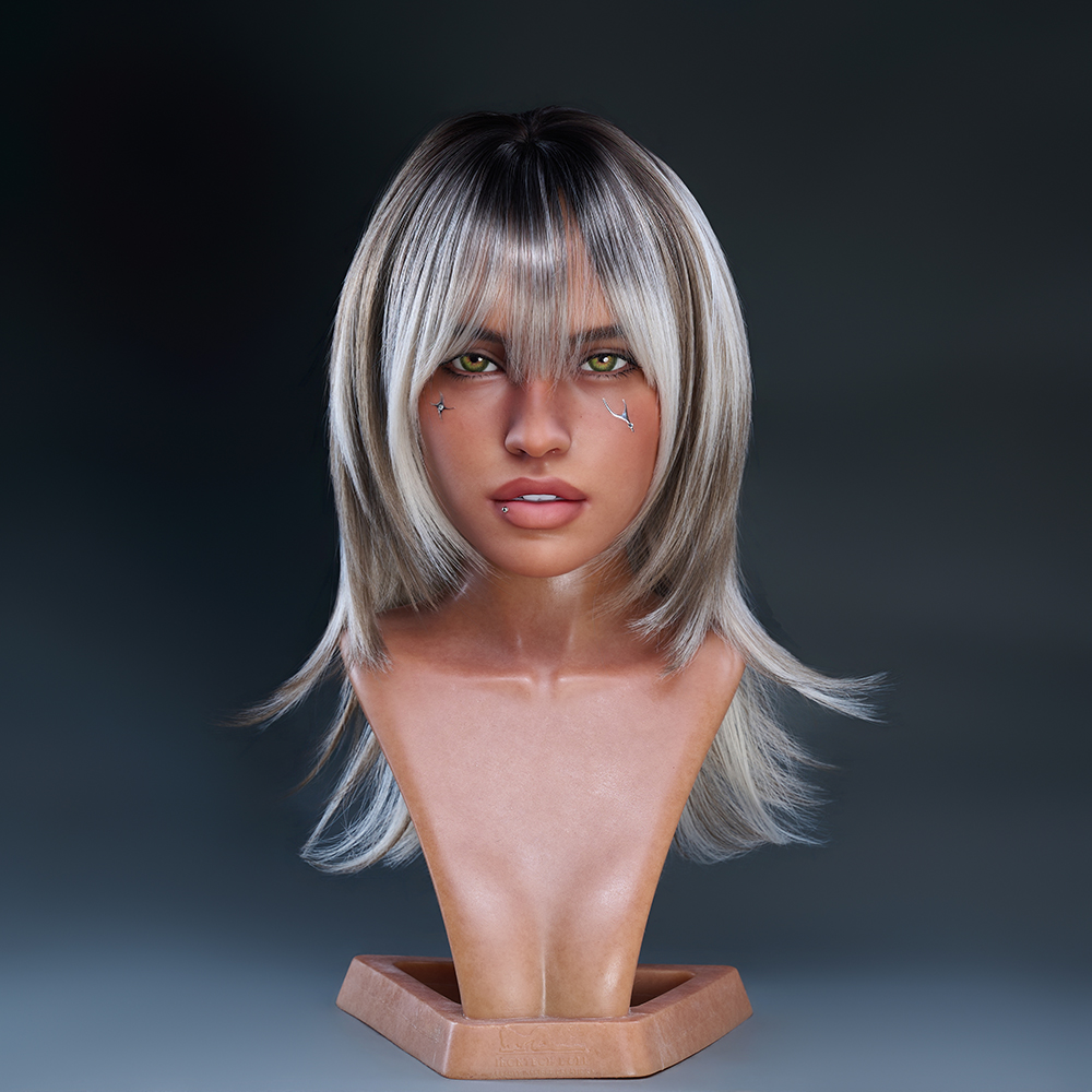 Real Lady Sex Doll IronAI Head (ROS Head)