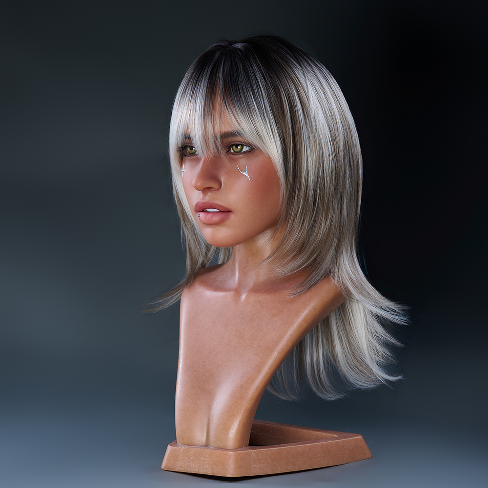 Real Lady Sex Doll IronAI Head (ROS Head)