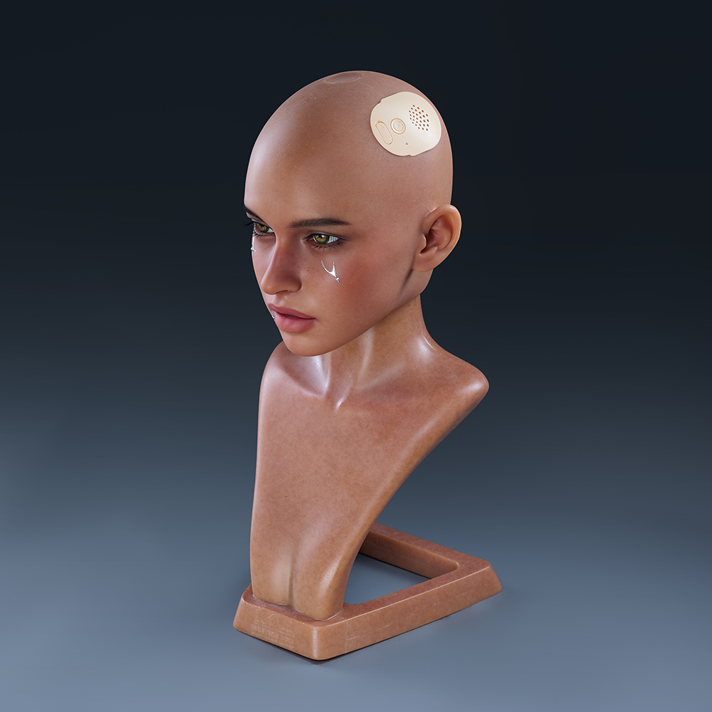 Real Lady Sex Doll IronAI Head (ROS Head)