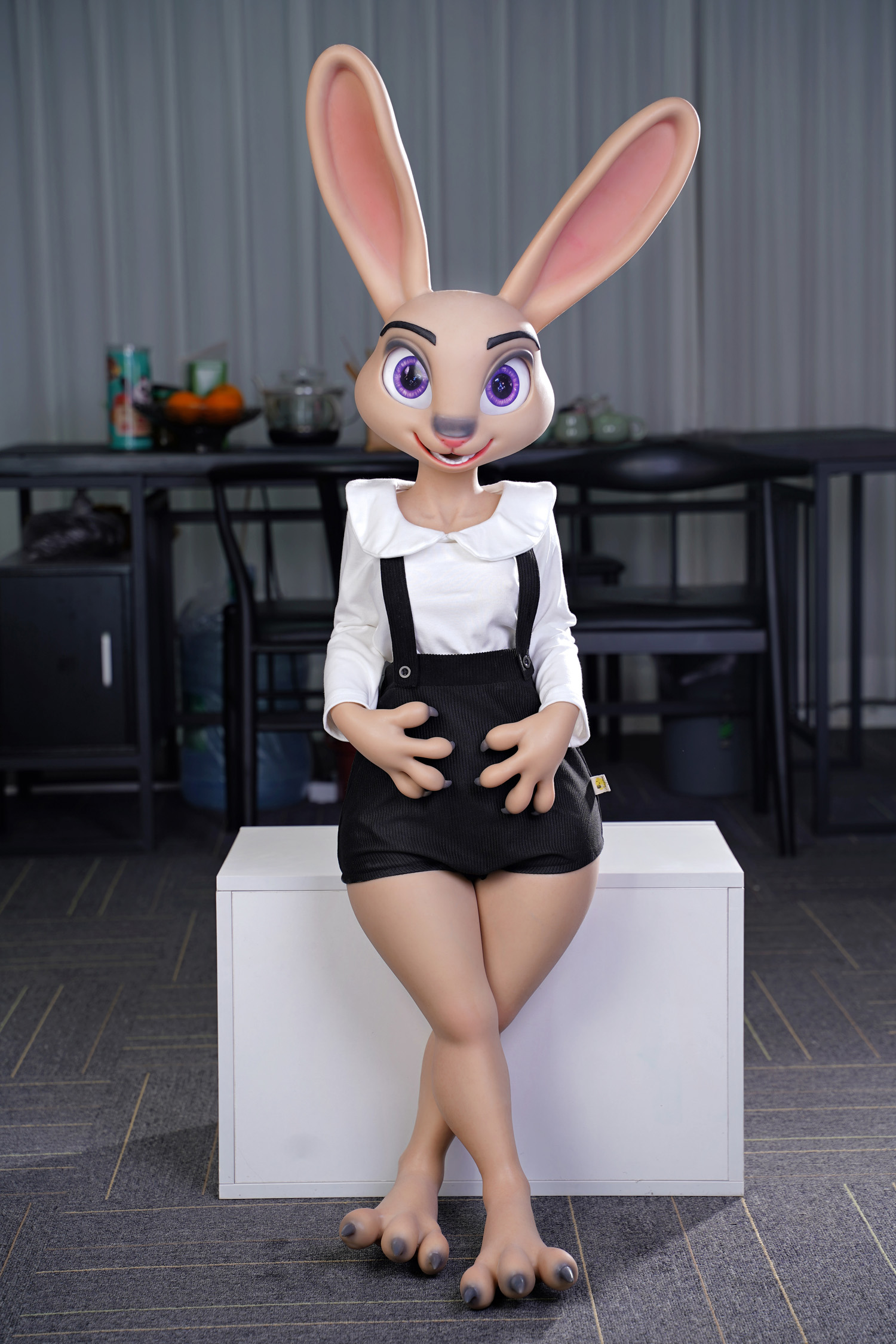 Silicone C Cup Seamless Neck ROS Rabbit Sex Doll - Rabbitie
