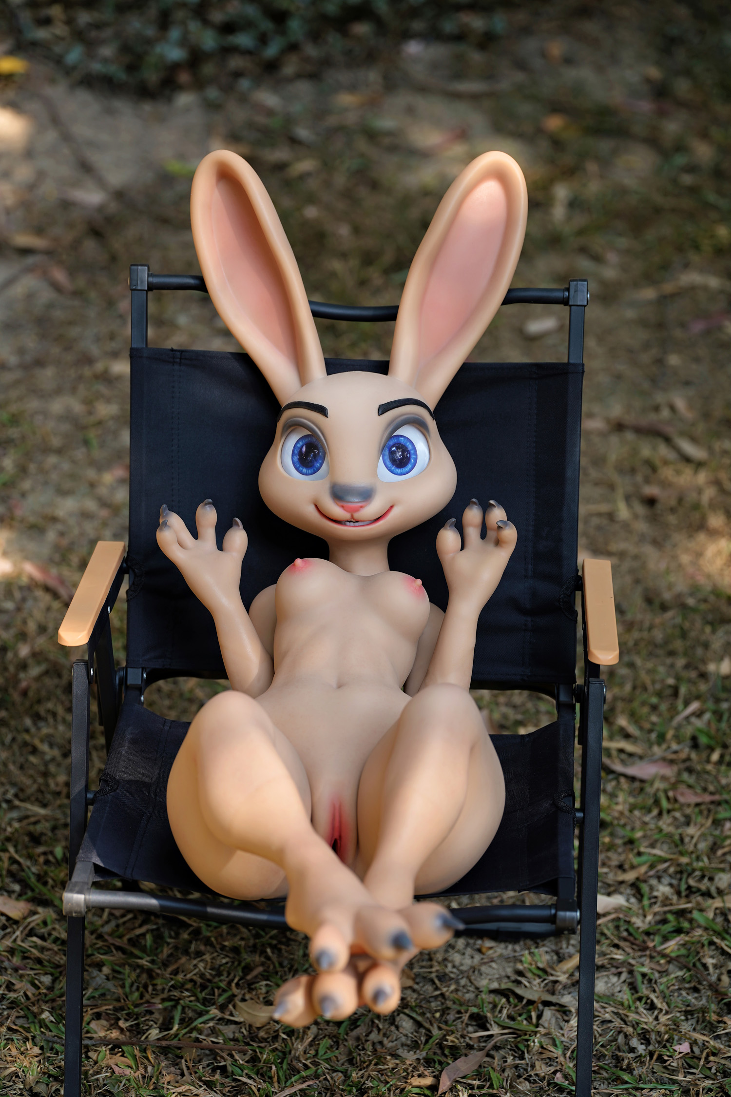 Silicone C Cup Seamless Neck ROS Rabbit Sex Doll - Rabbitie