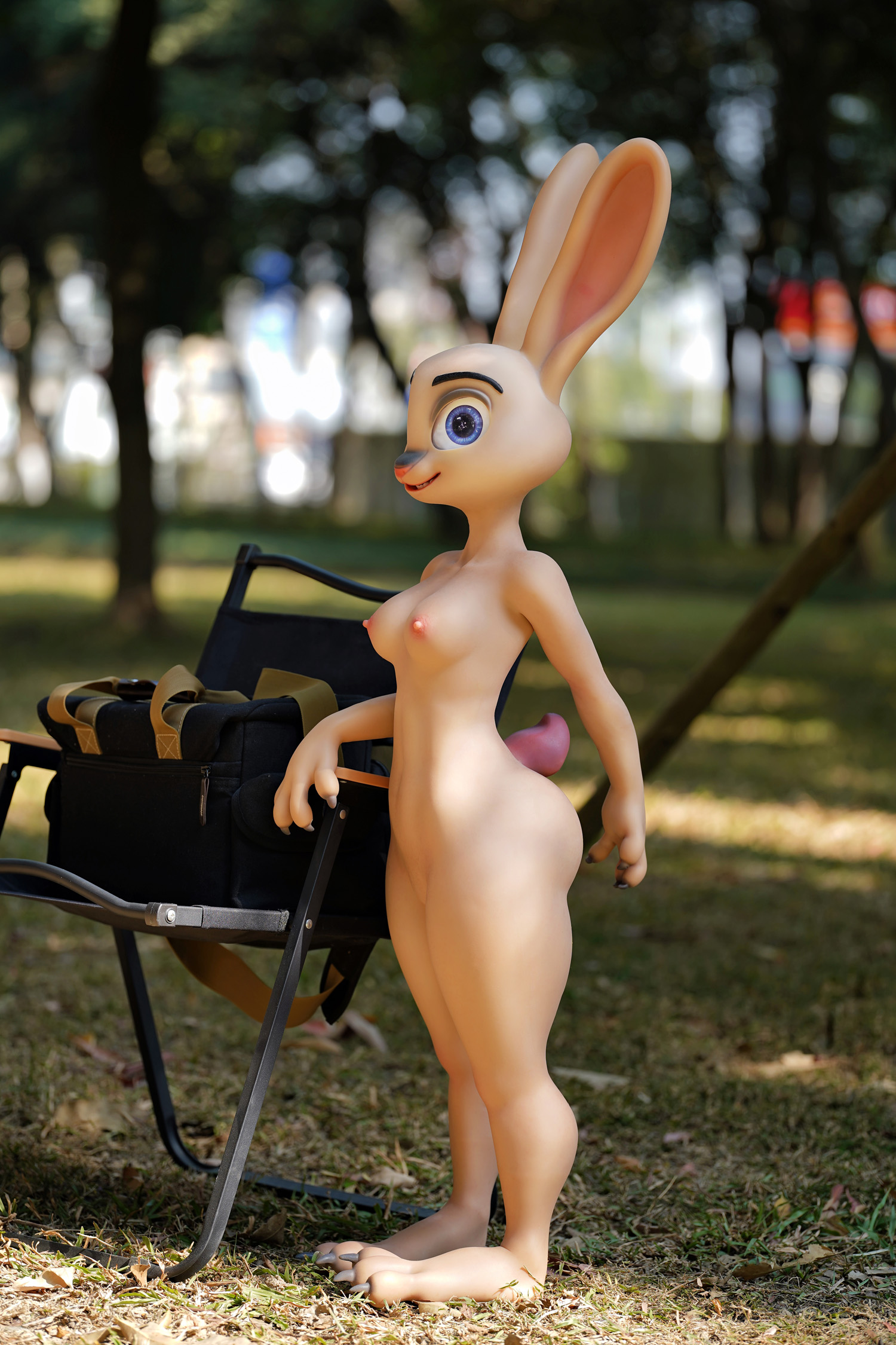 Silicone C Cup Seamless Neck ROS Rabbit Sex Doll - Rabbitie