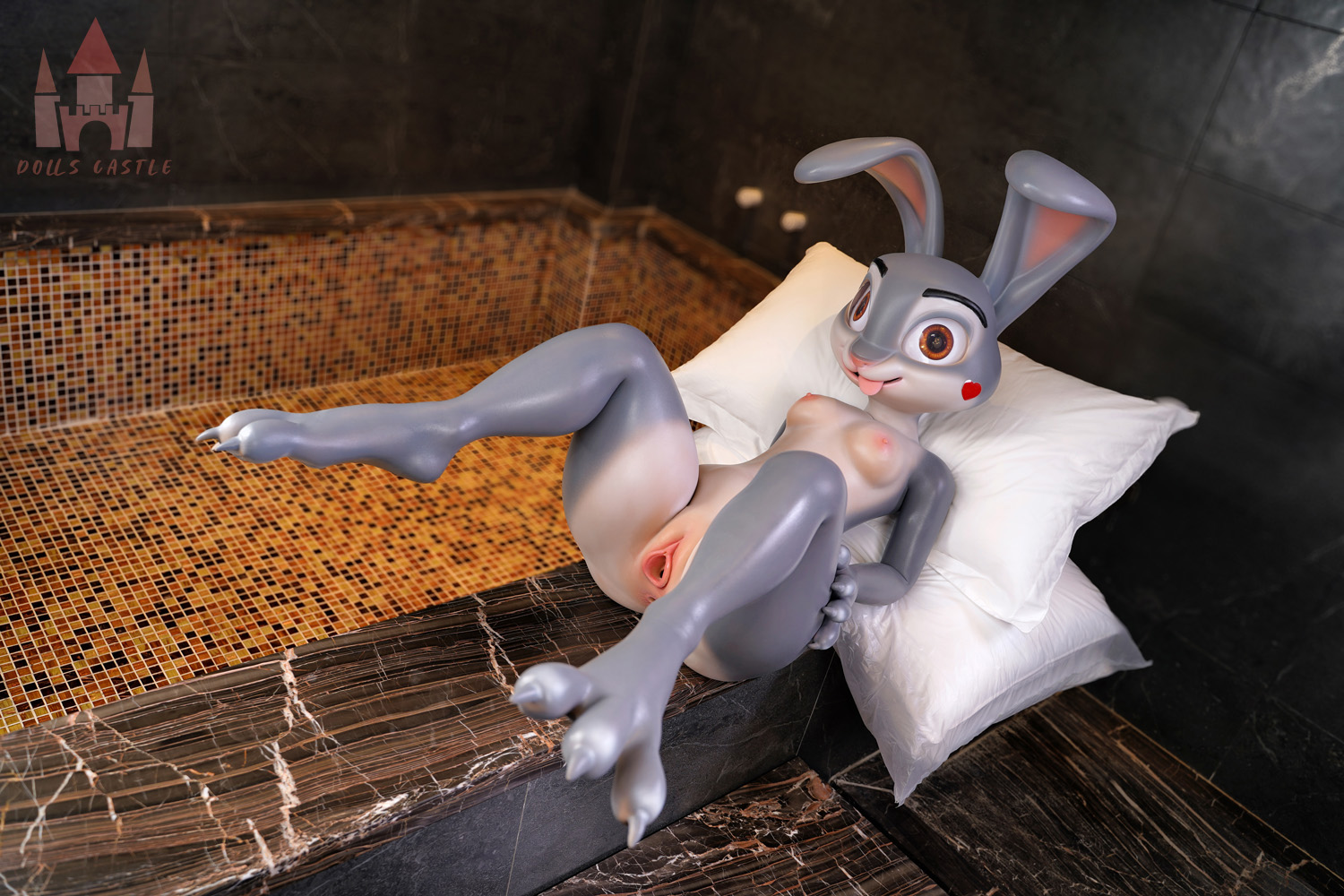 5ft5/168cm A Cup Silicone Seamless Neck Judy Hopps Sex Doll – Rabby