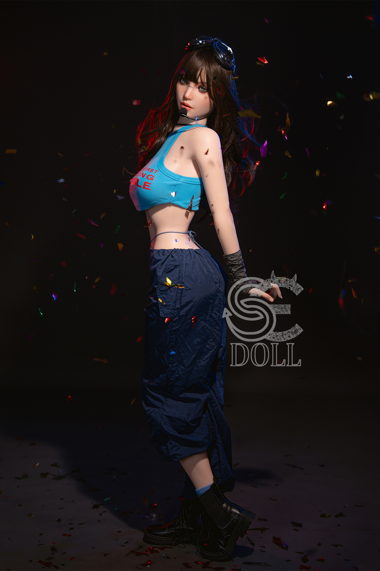 5ft5/167cm E Cup Silicone Girls Group Sex Doll - Jenny.A - profile view