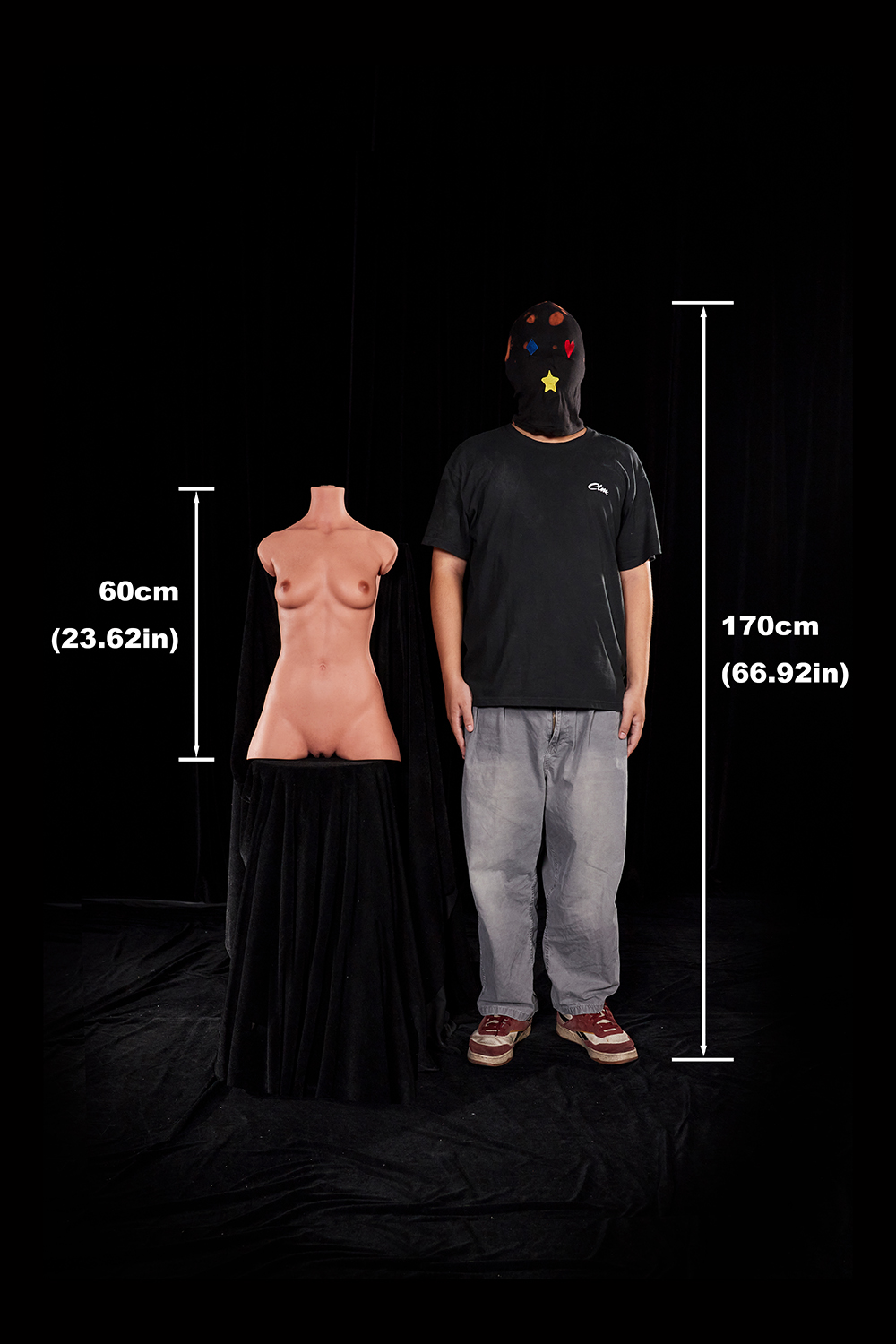 Carmen 661# - 30.75LB Flat Chest Silicone Sex Doll Torso (Lightweight Edition)