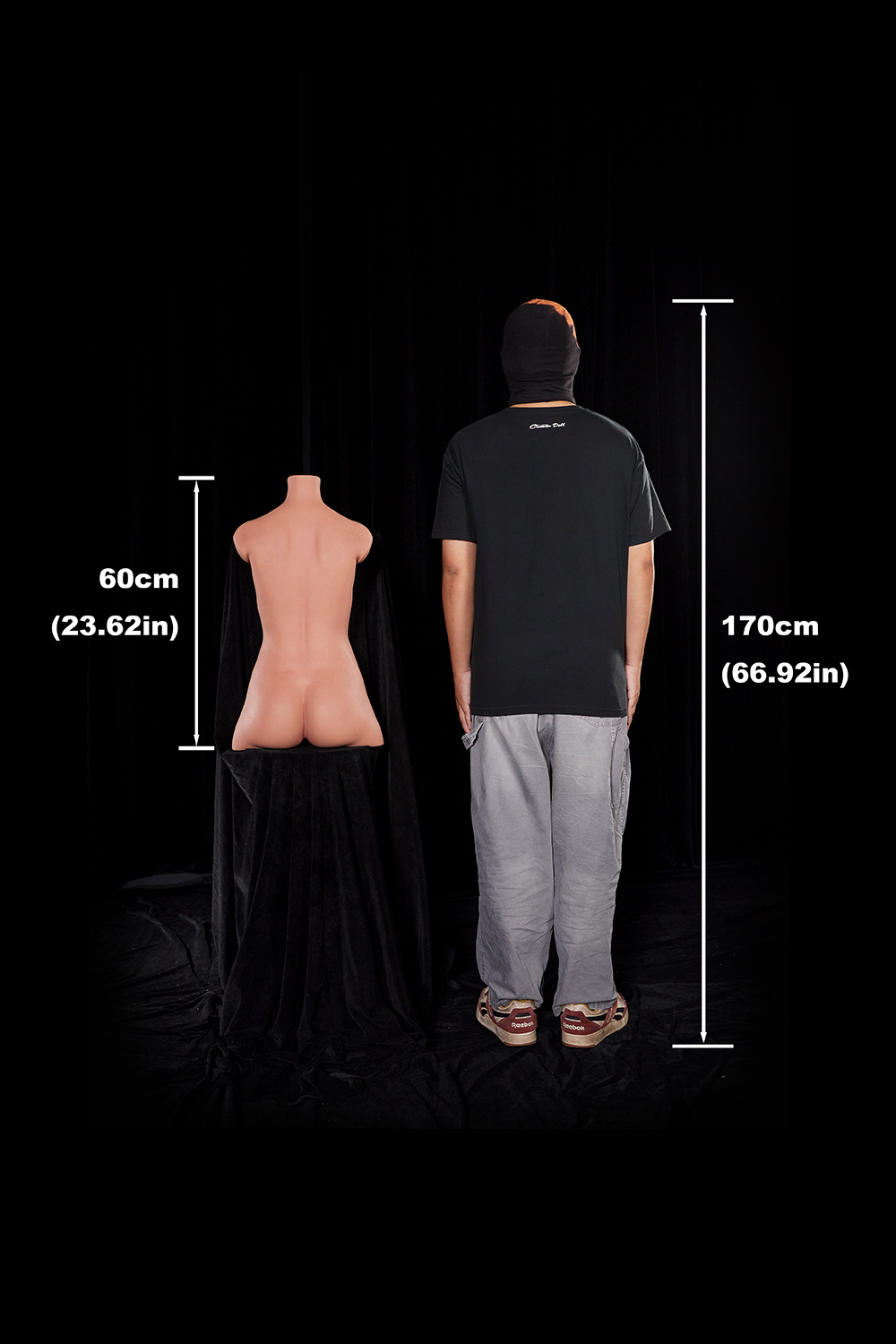 Carmen 661# - 30.75LB Flat Chest Silicone Sex Doll Torso (Lightweight Edition)