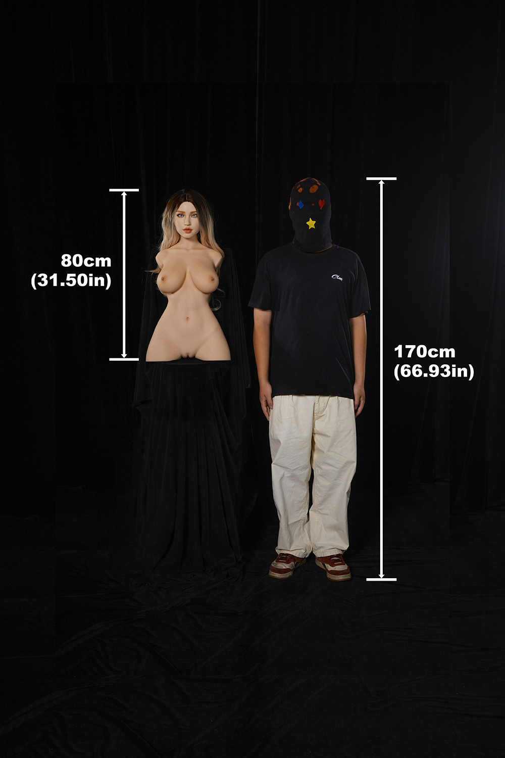 Miko 664# - 33LB Silicone Sex Doll Torso (Lightweight Edition)