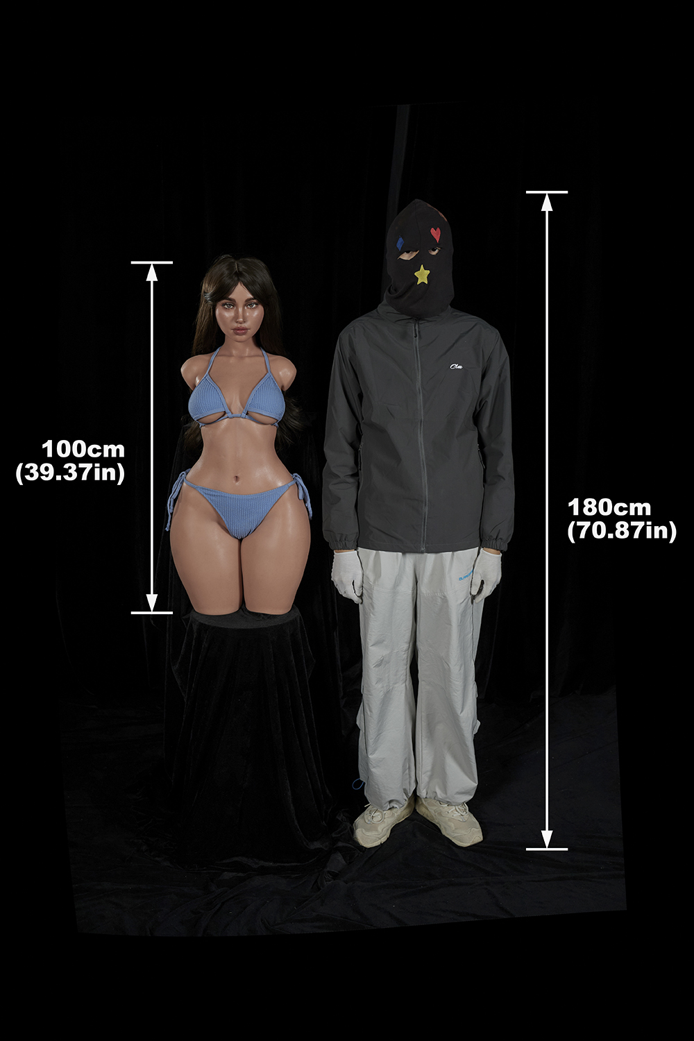 Morgan 882# - 40.8LB E Cup Silicone Sex Doll Torso (Lightweight Edition)