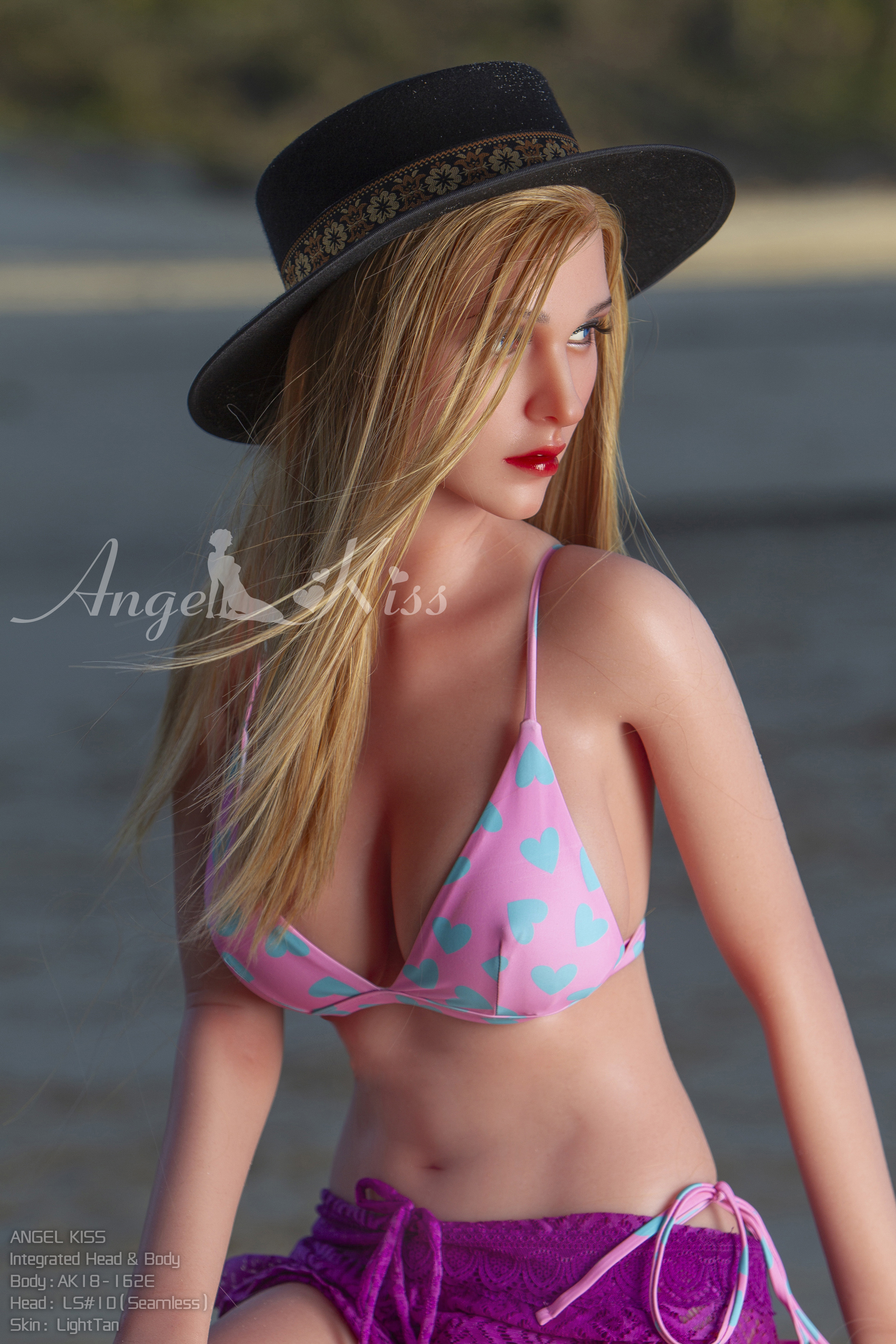 5ft3/162cm E cup Silicone Seamless Neck Sex Doll - Jenna