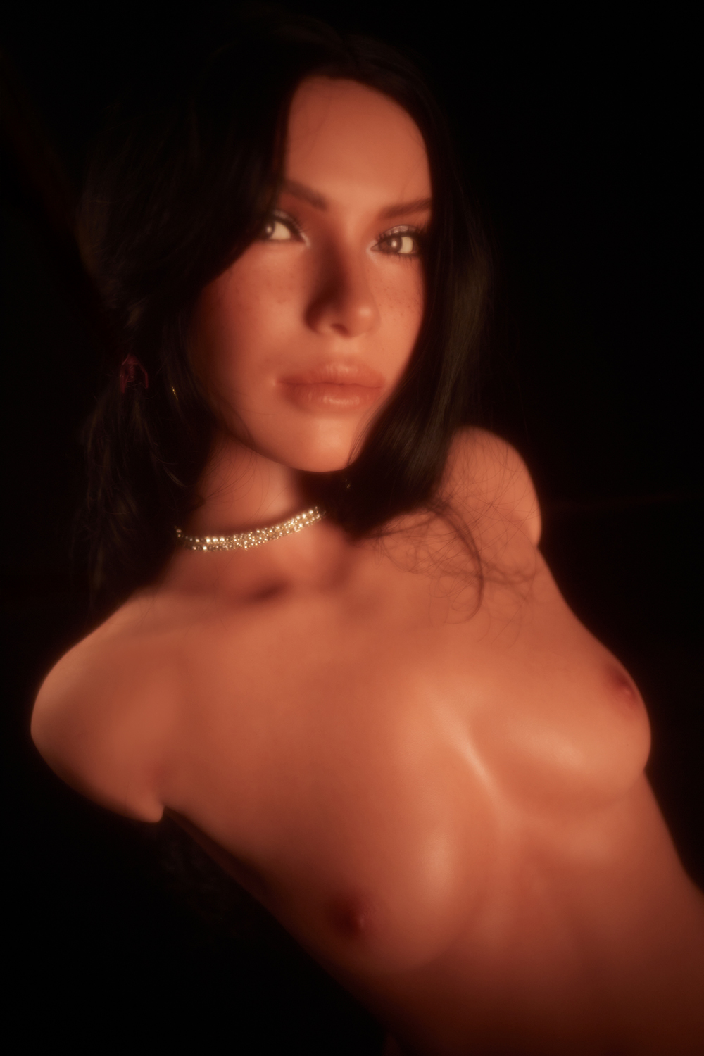 Carmen 661# - 30.75LB Flat Chest Silicone Sex Doll Torso (Lightweight Edition)