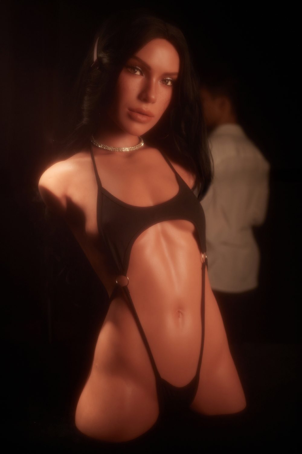 Carmen 661# - 30.75LB Flat Chest Silicone Sex Doll Torso (Lightweight Edition)