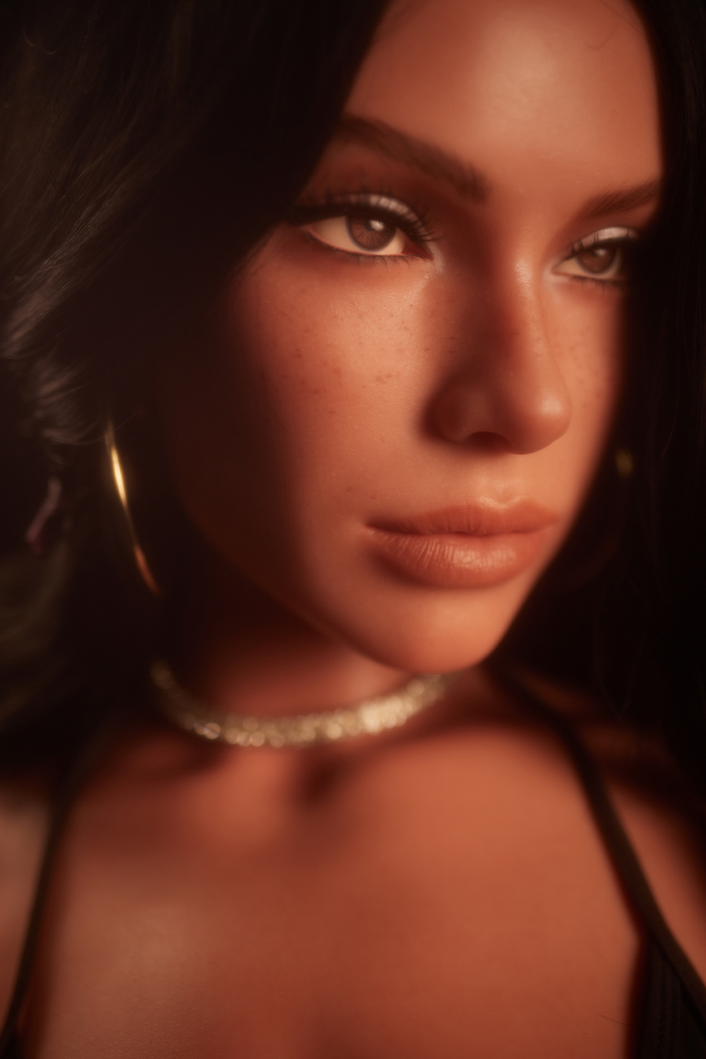 Carmen 661# - 30.75LB Flat Chest Silicone Sex Doll Torso (Lightweight Edition)