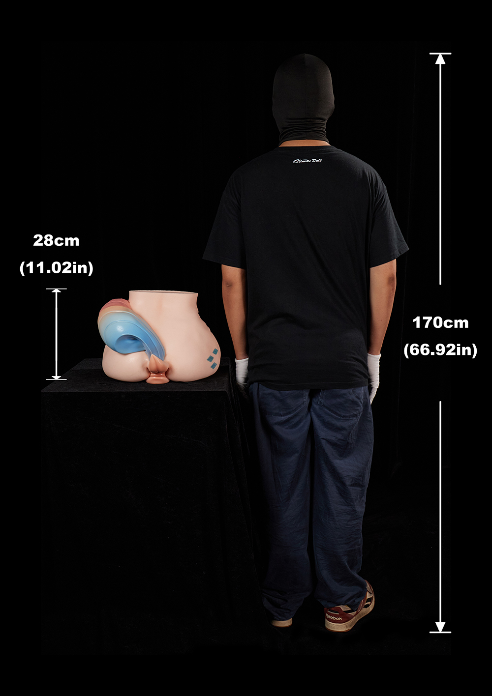 Ray - Fantasy Horse Tail Silicone Sex Torso with Gel Butt