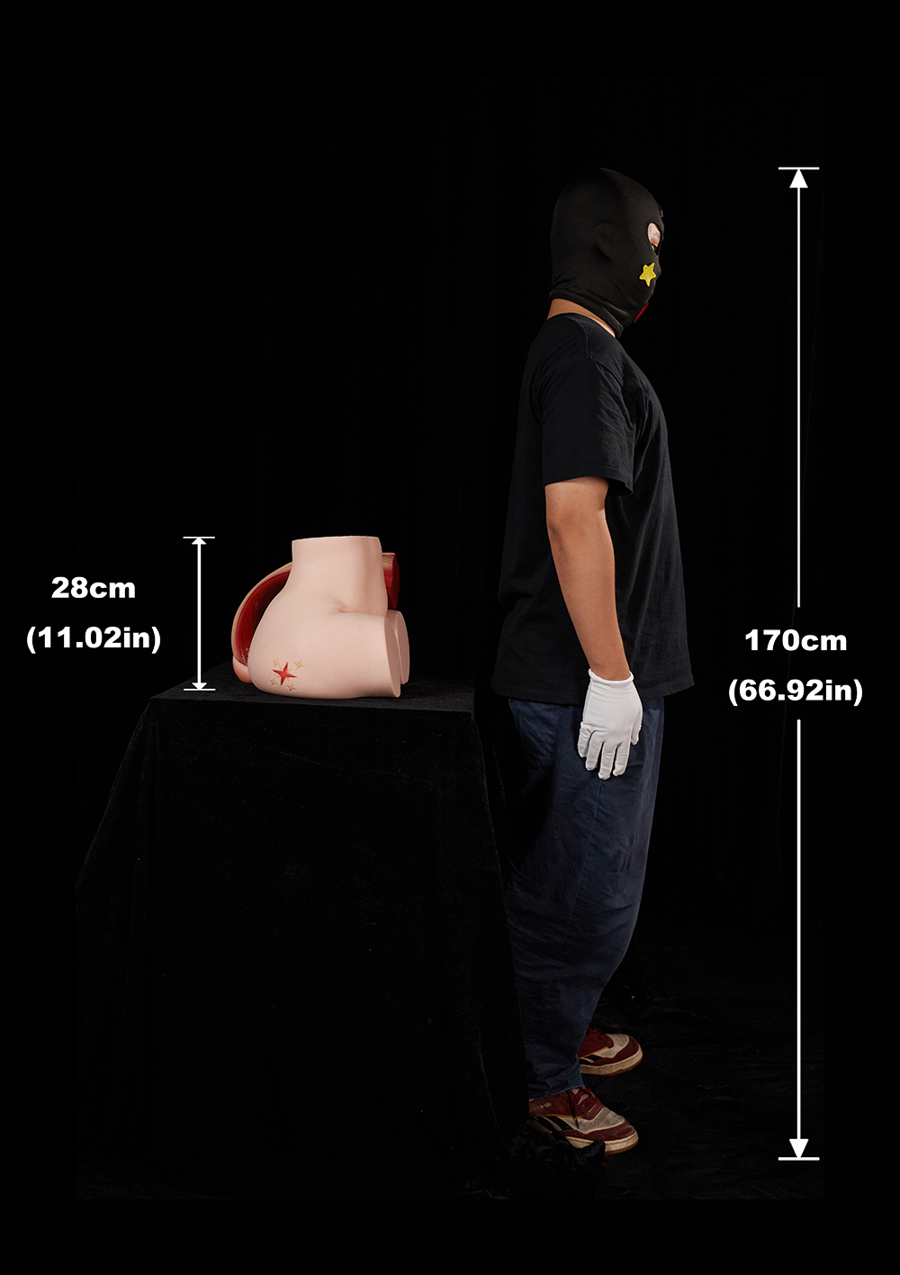 Theory - Fantasy Horse Tail Silicone Sex Torso with Gel Butt