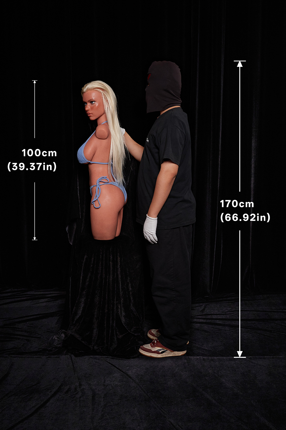 Fiora 883# - 38.6LB E Cup Tan Skin Silicone Sex Doll Torso (Lightweight Edition)