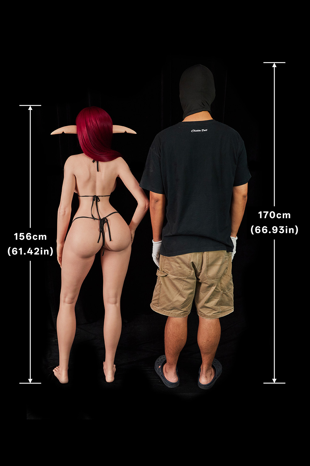 5ft2/156cm F Cup Silicone Goblin Sex Doll (Ultra-LightWeight) - Bina