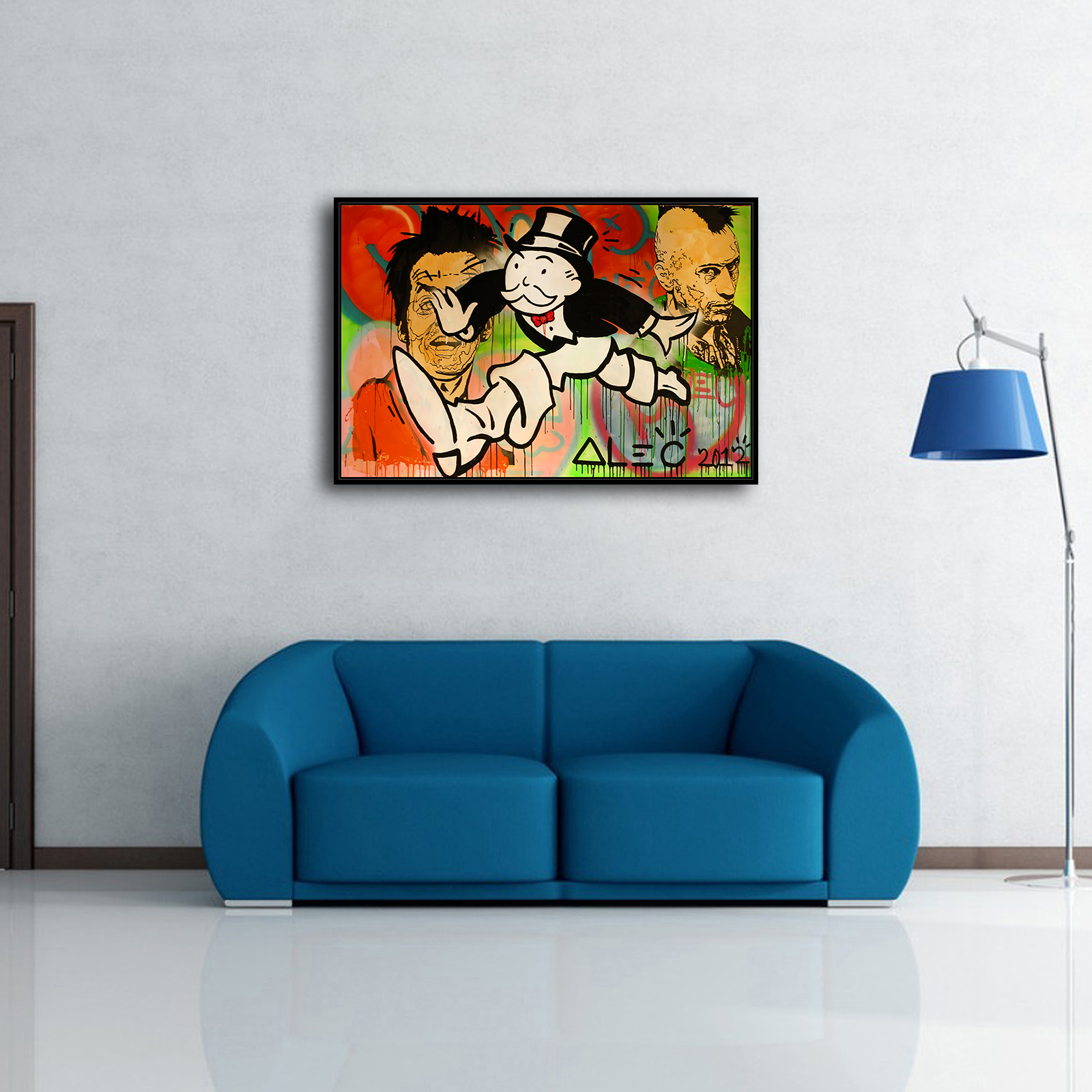 Alec Monopoly Poster, inspired Art Print. Ironing board. New HD print. Canvas ready to hang. Large poster. Home decor wall painting - DF10643