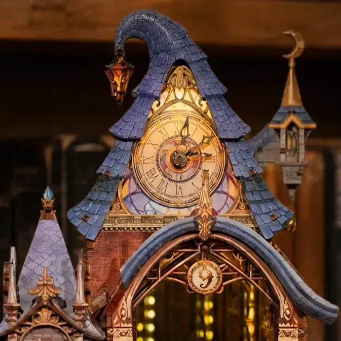 Enchanting Witch Hat Roof & Clock Tower