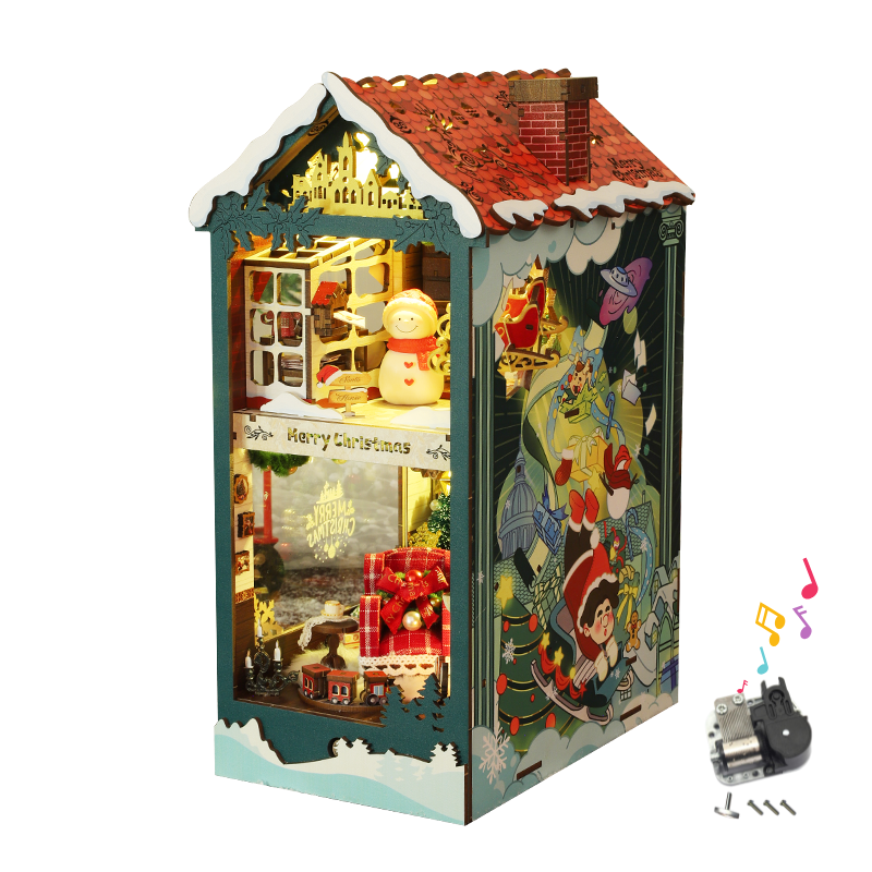 Santa's Cottage ｜ Christmas Series DIY Book Nook Kit-Book Nook World