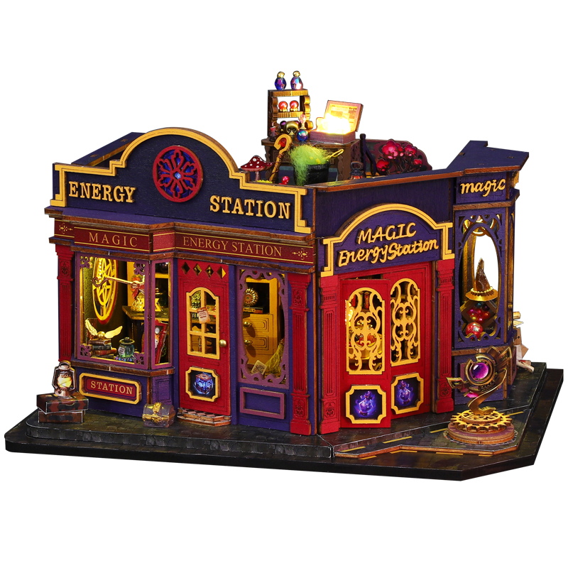 Magic Energy Station DIY Miniature Kit-Book Nook World