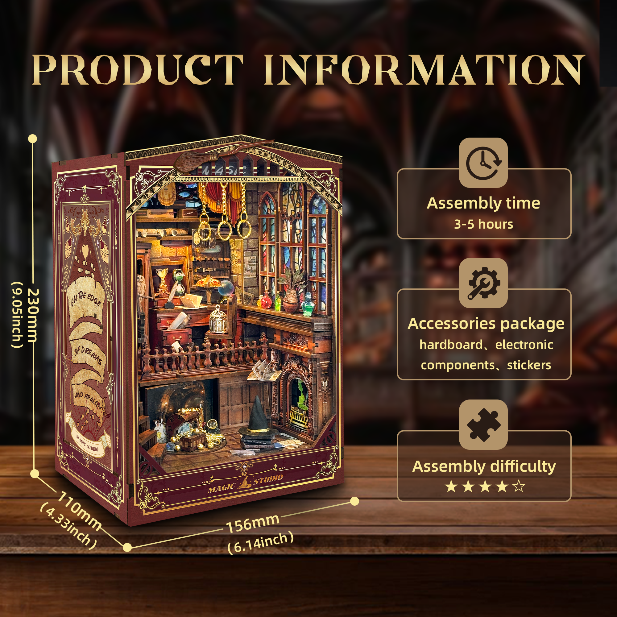 Magic Studio DIY Book Nook Kit-Book Nook World