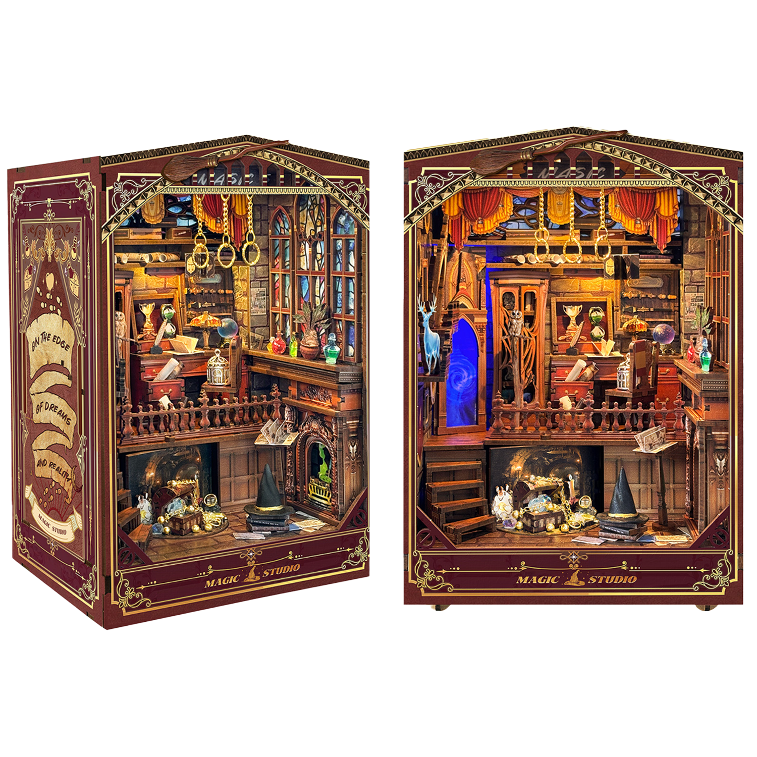Magic Studio DIY Book Nook Kit （Dust Cover Included)-Book Nook World