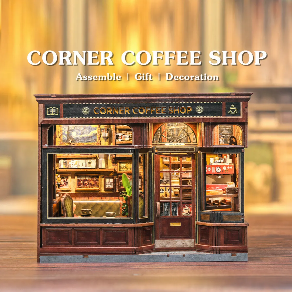Vintage Coffee Shop Scene