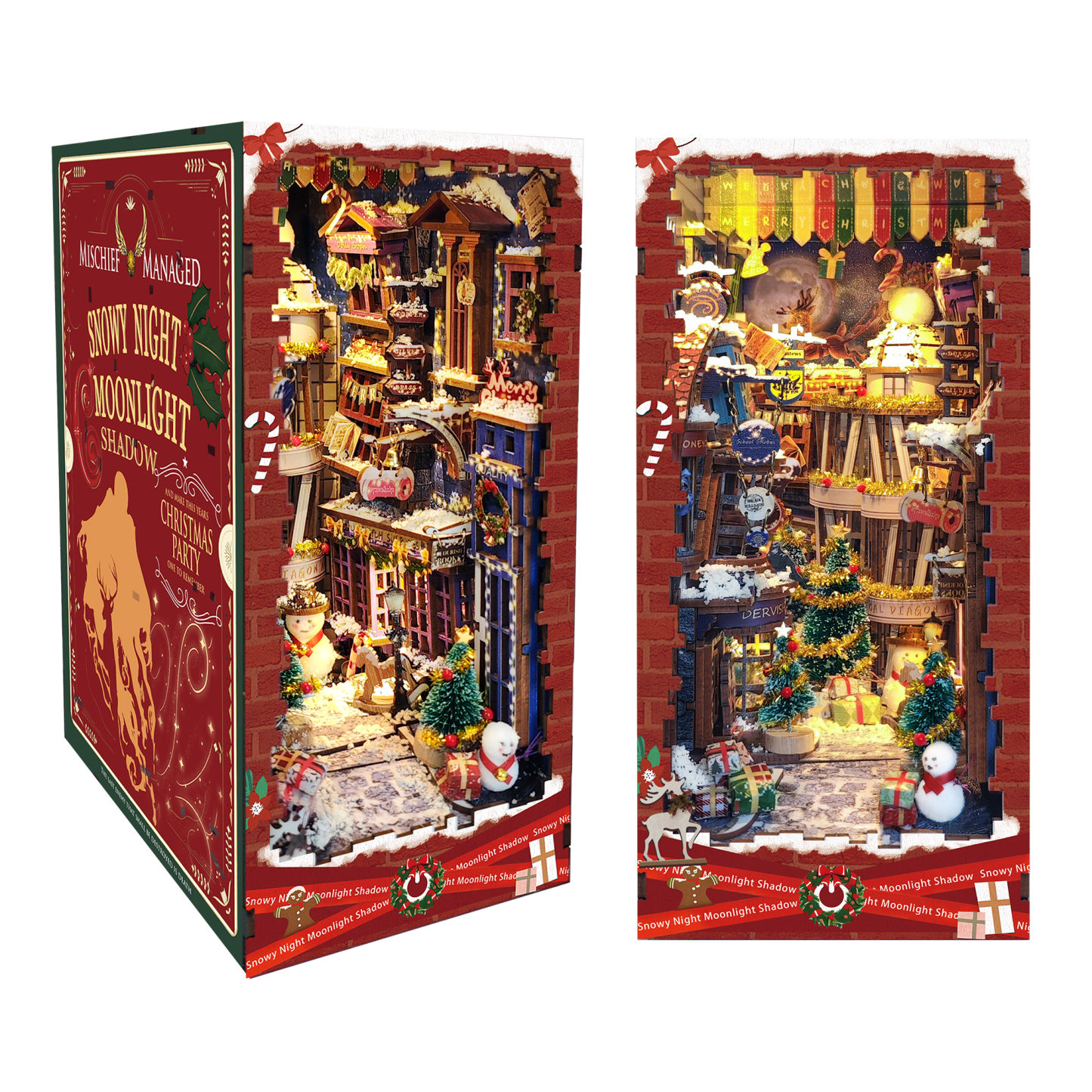 Merry Christmas DIY Book Nook Kit-Book Nook World