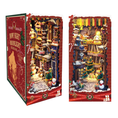 Merry Christmas DIY Book Nook Kit-Book Nook World