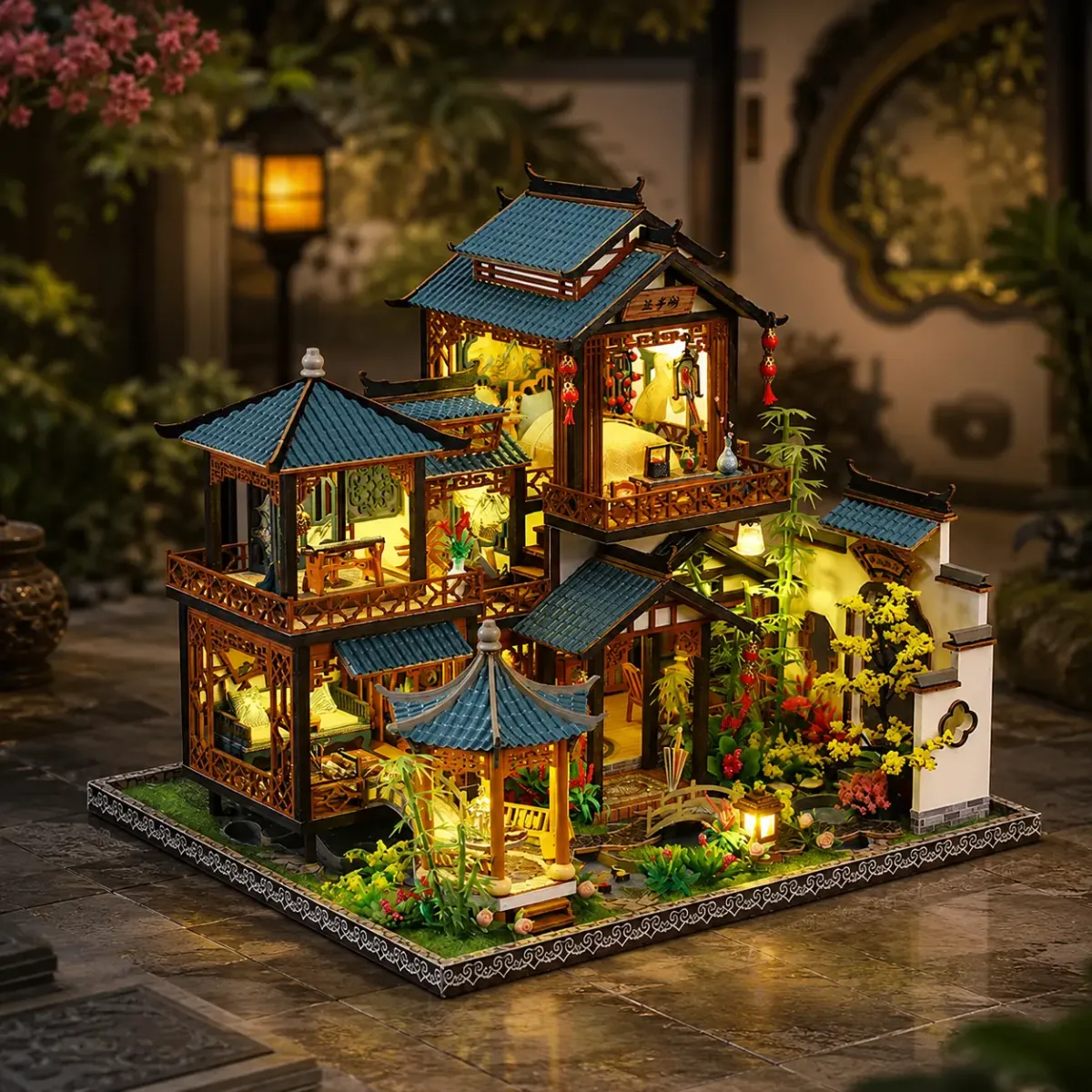 Layered Pavilion & Garden Layout