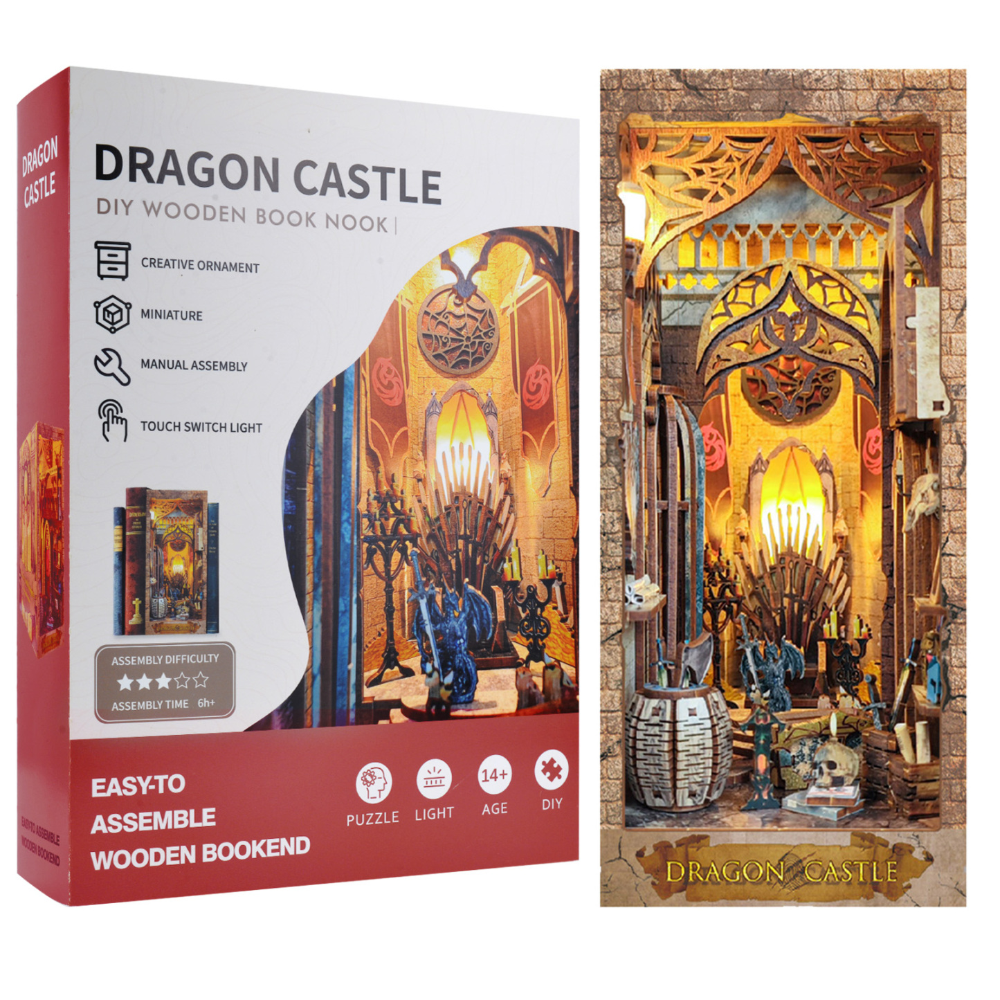 Dragon Castle DIY Book Nook Kit-Book Nook World