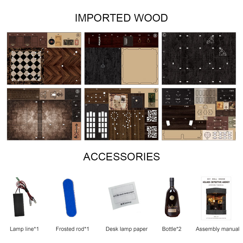 Detective Agency DIY Dollhouse Book Nook Kit-Book Nook World