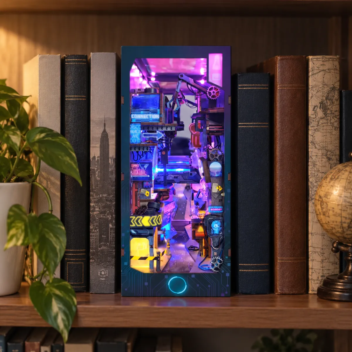 Neon Cyberpunk Street Scene