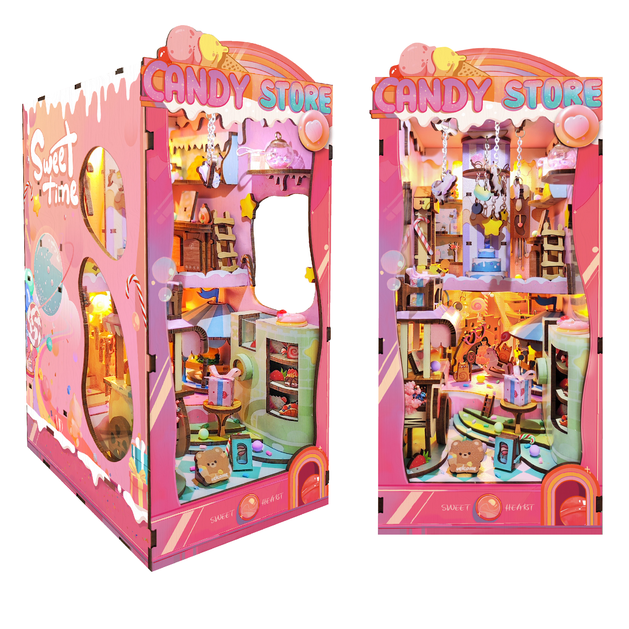 Candy Store DIY Book Nook Kit-Book Nook World