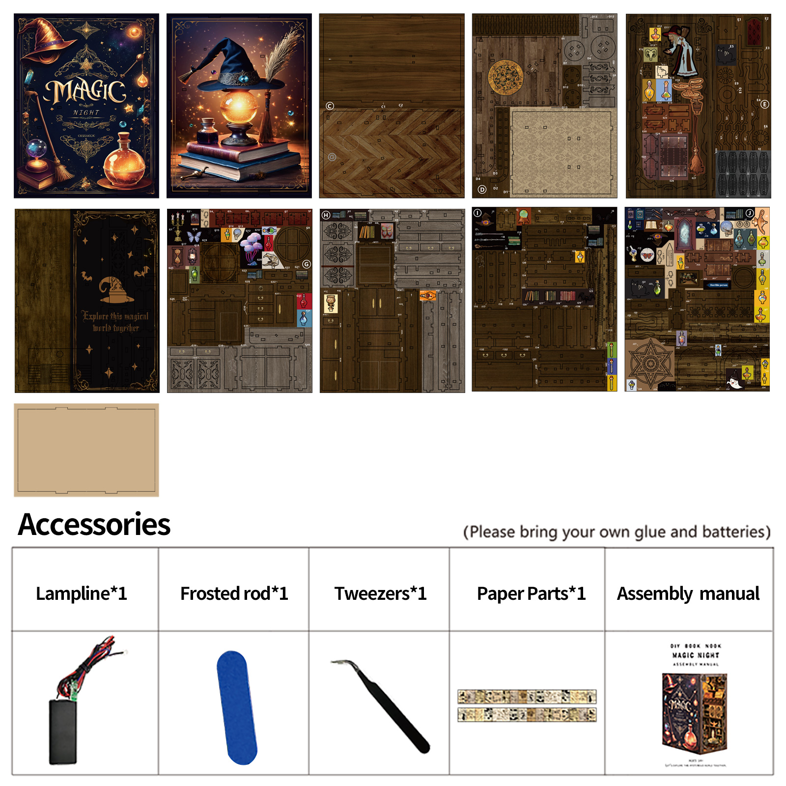 Magic Night DIY Book Nook Kit-Book Nook World