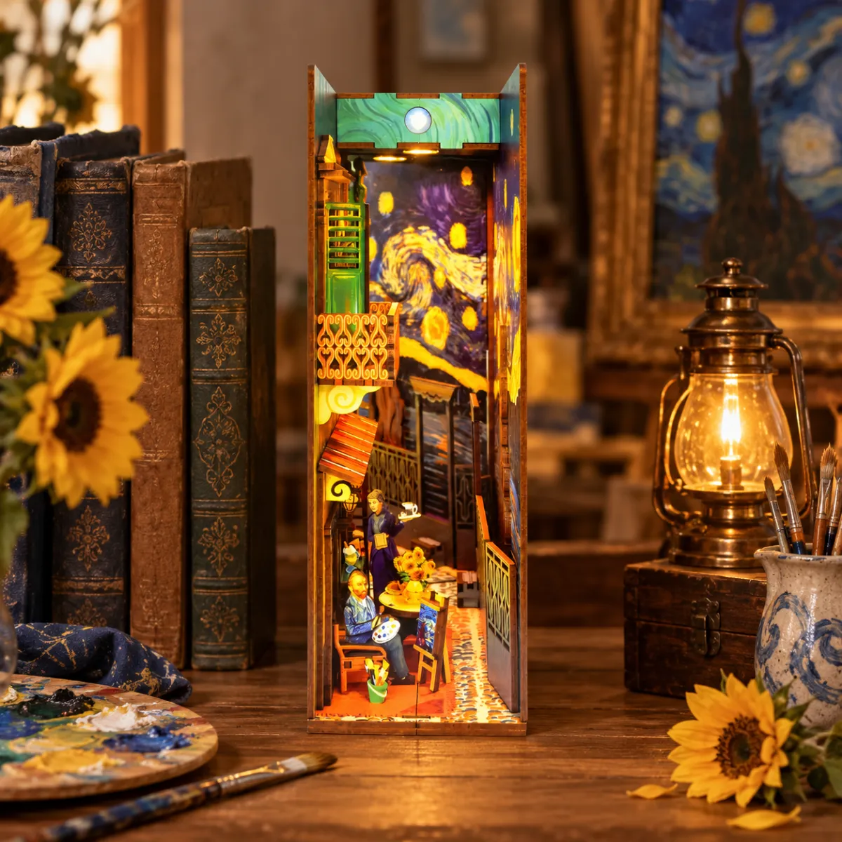 Van Gogh-Inspired Art Gallery Scene