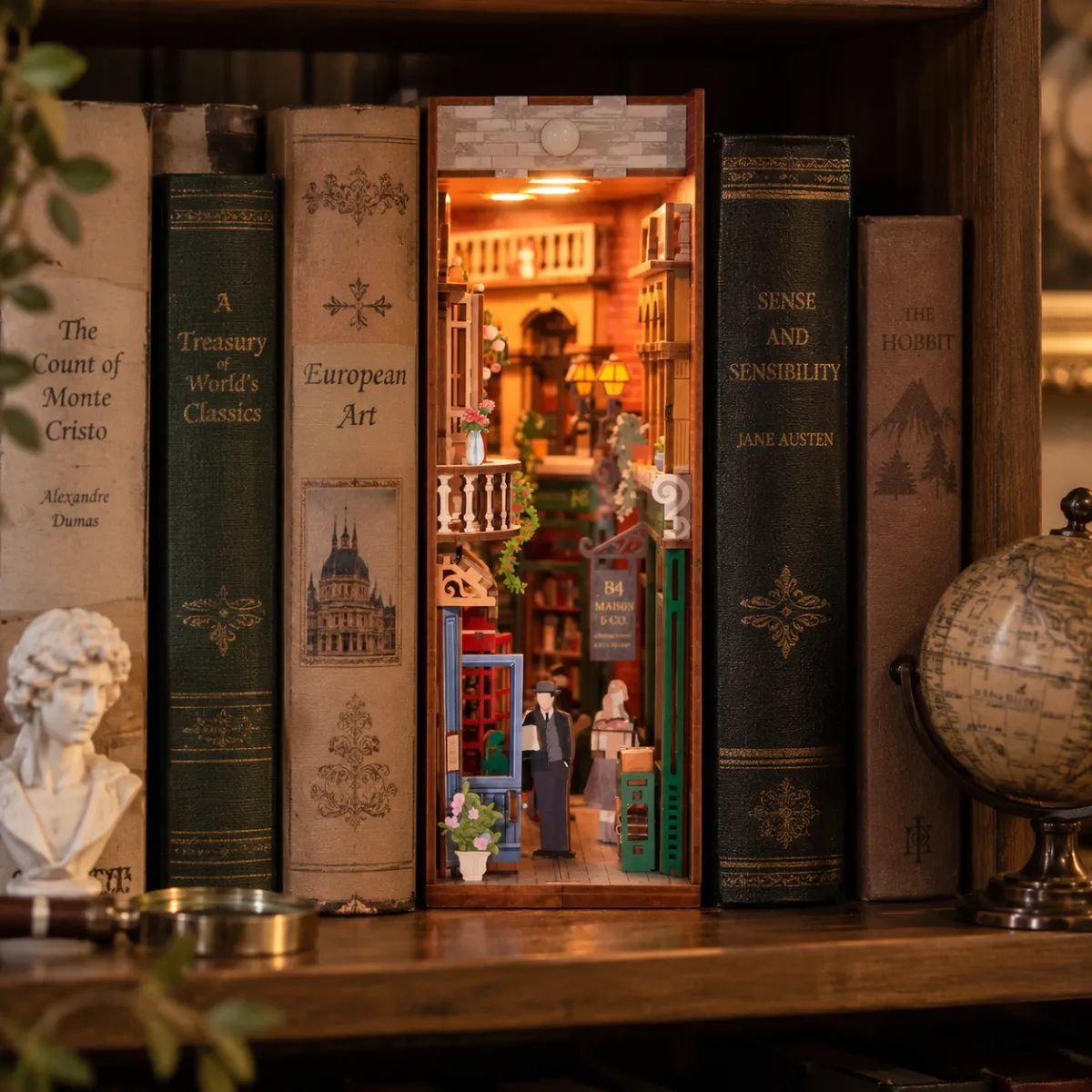 Nostalgic Bookshelf Display