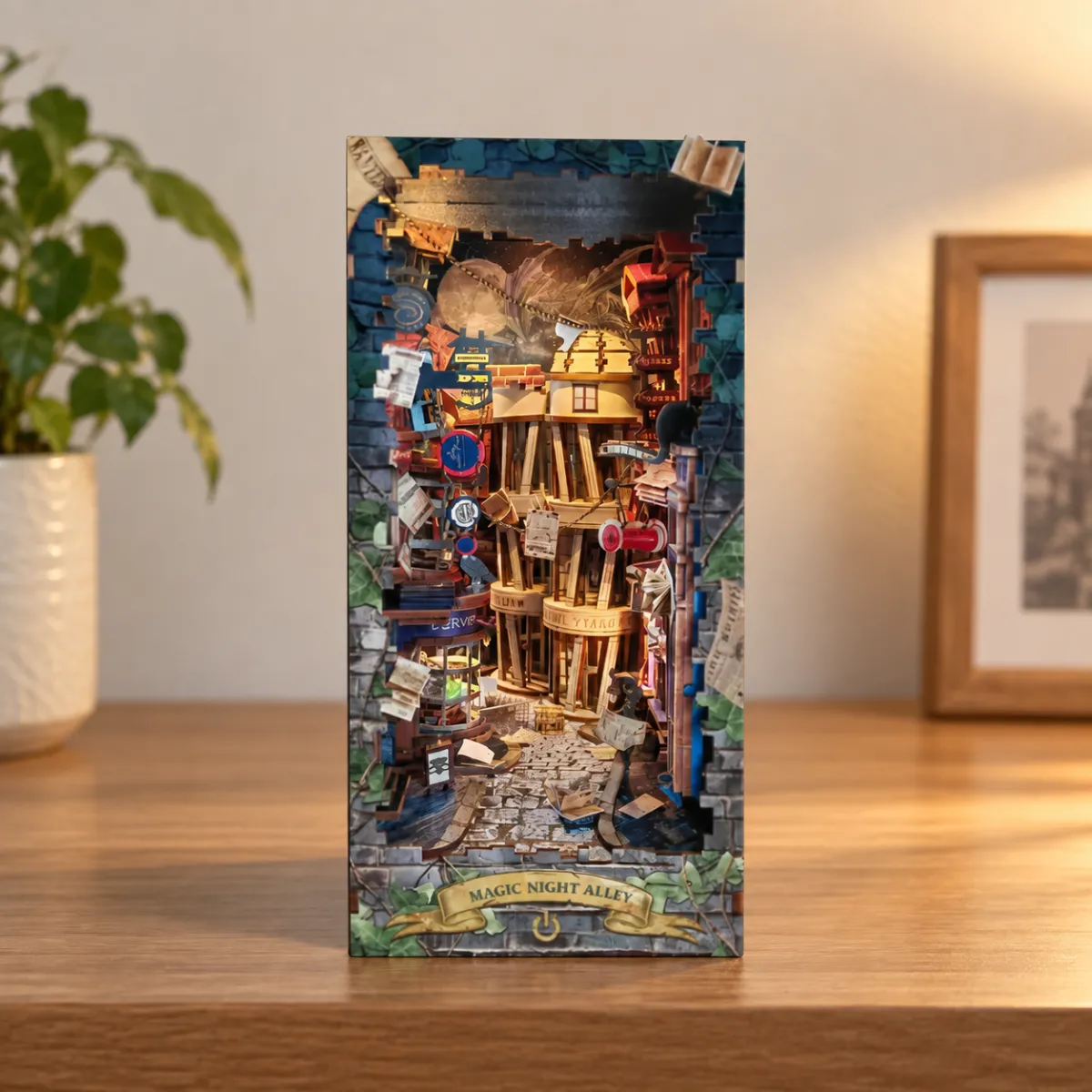 Whimsical Magic Alley Scene