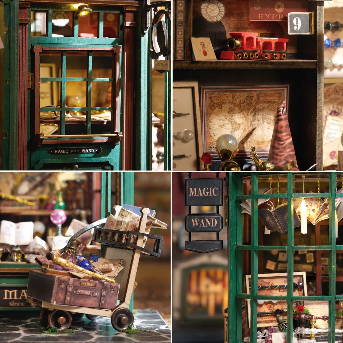 Zwevende boeken en magische displays