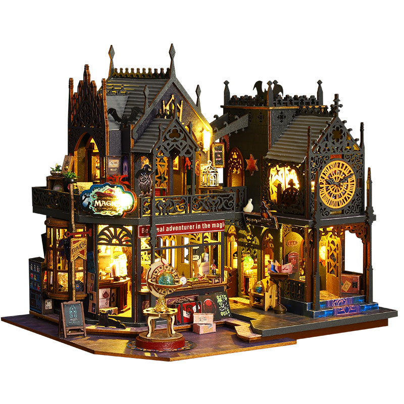 Holo Magic City DIY Miniature Dollhouse Kit-Book Nook World