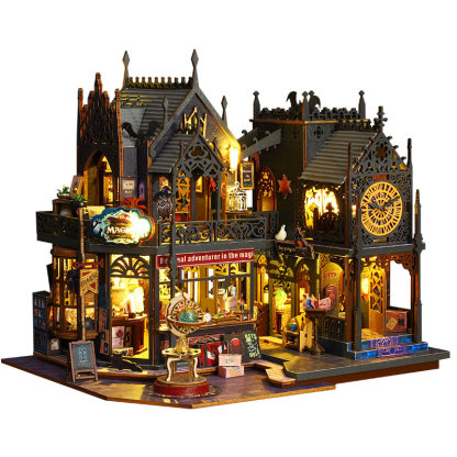 Holo Magic City DIY Miniature Dollhouse Kit-Book Nook World